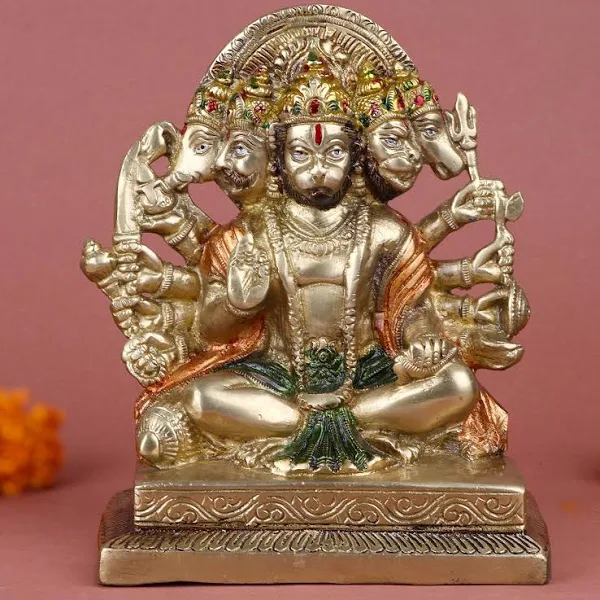 Brass Panchmukhi Hanuman